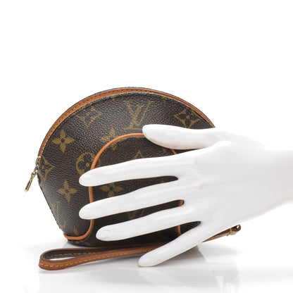 Louis Vuitton Monogram Mini Ellipse Wristlet Clutch 2 of 6