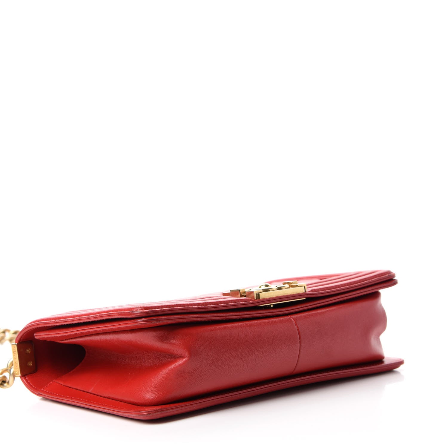 Chanel Lambskin Quilted Medium Boy Flap Red 4 of 13