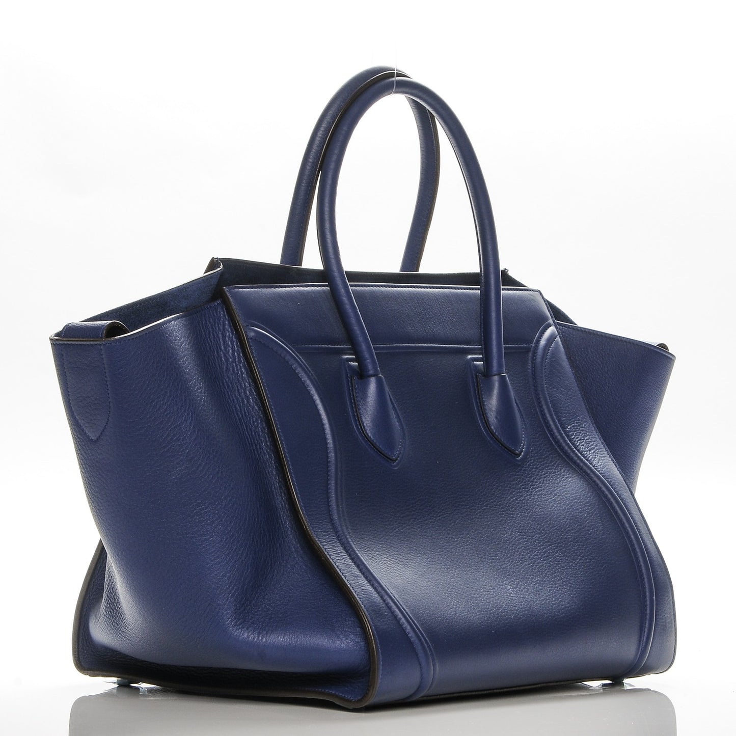 Supple Calfskin Medium Phantom Luggage Indigo