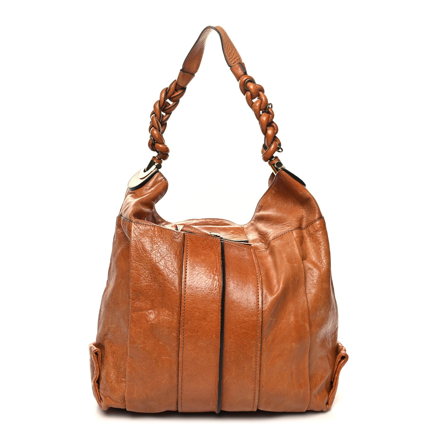 Lambskin Heloise Hobo Nutmeg