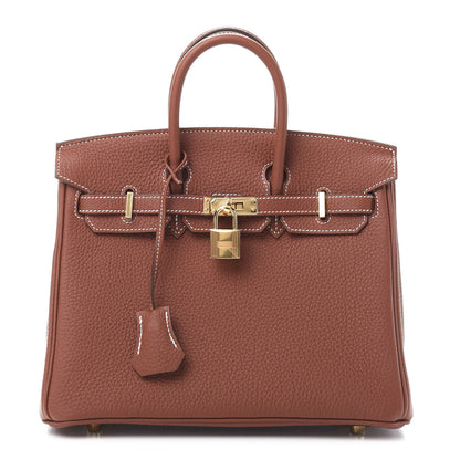 Hermes Togo Birkin 25 Sienne 1 of 12