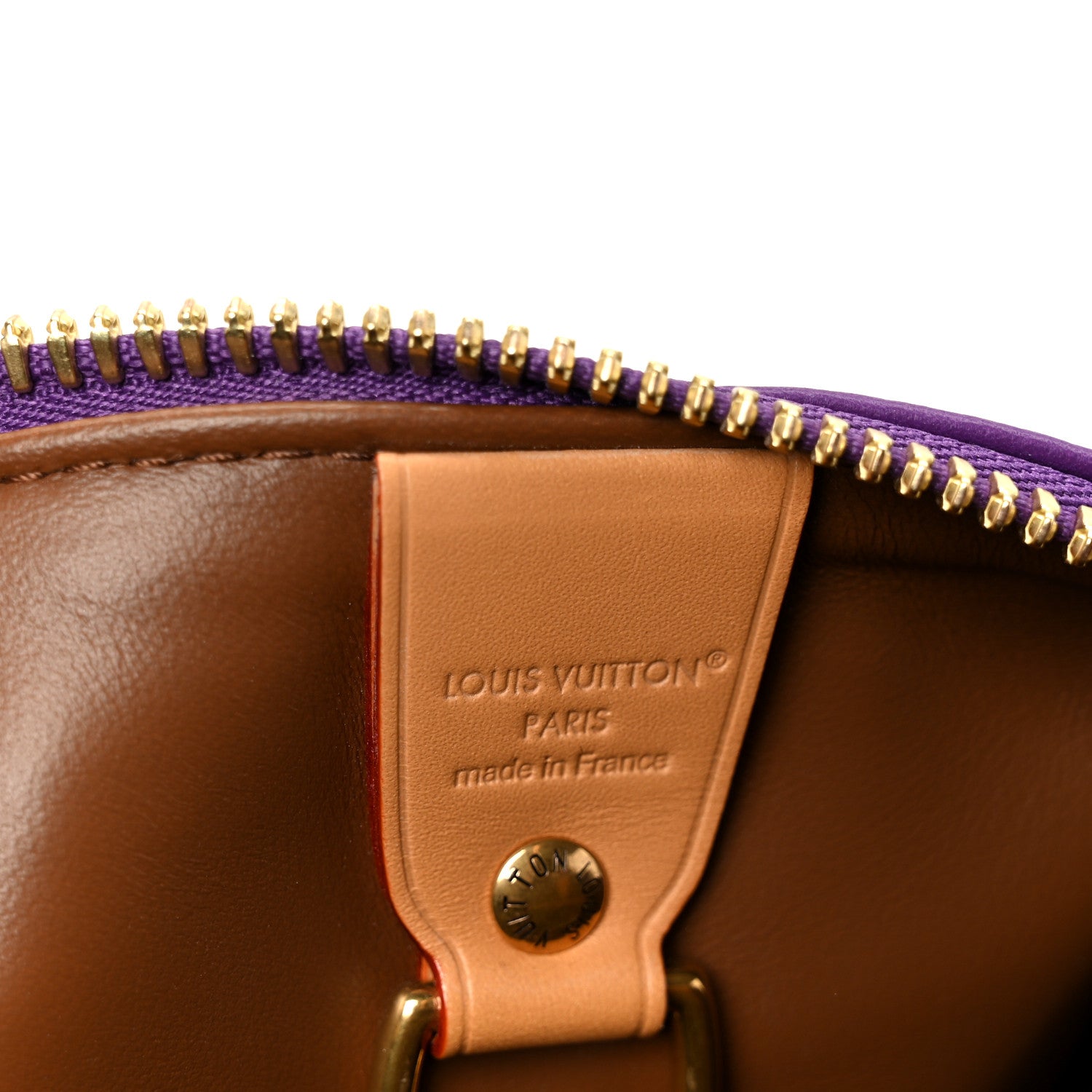 Louis Vuitton Calfskin Embroidered Monogram Speedy P9 Bandouliere 30 Golden Lotus Purple 10 of 17