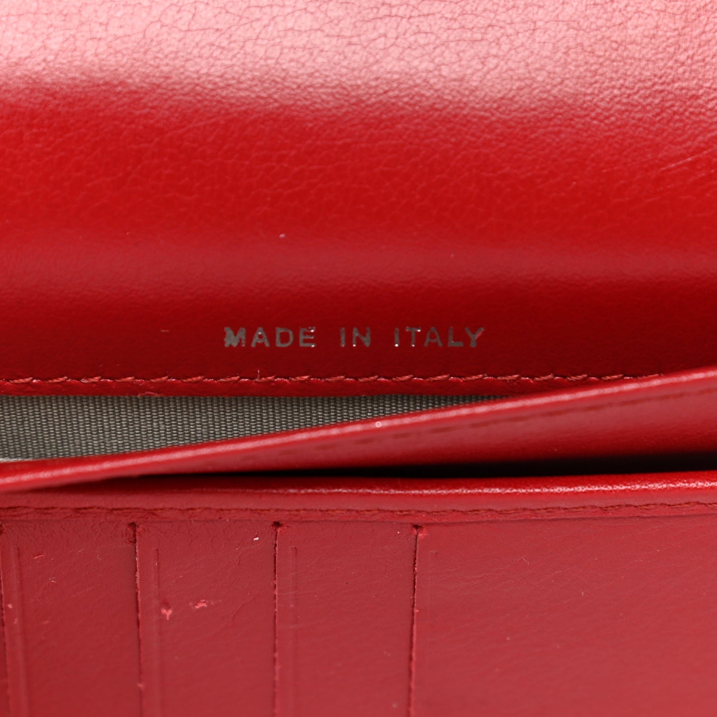 Caviar Large CC Timeless Zip Around Organizer Wallet Red