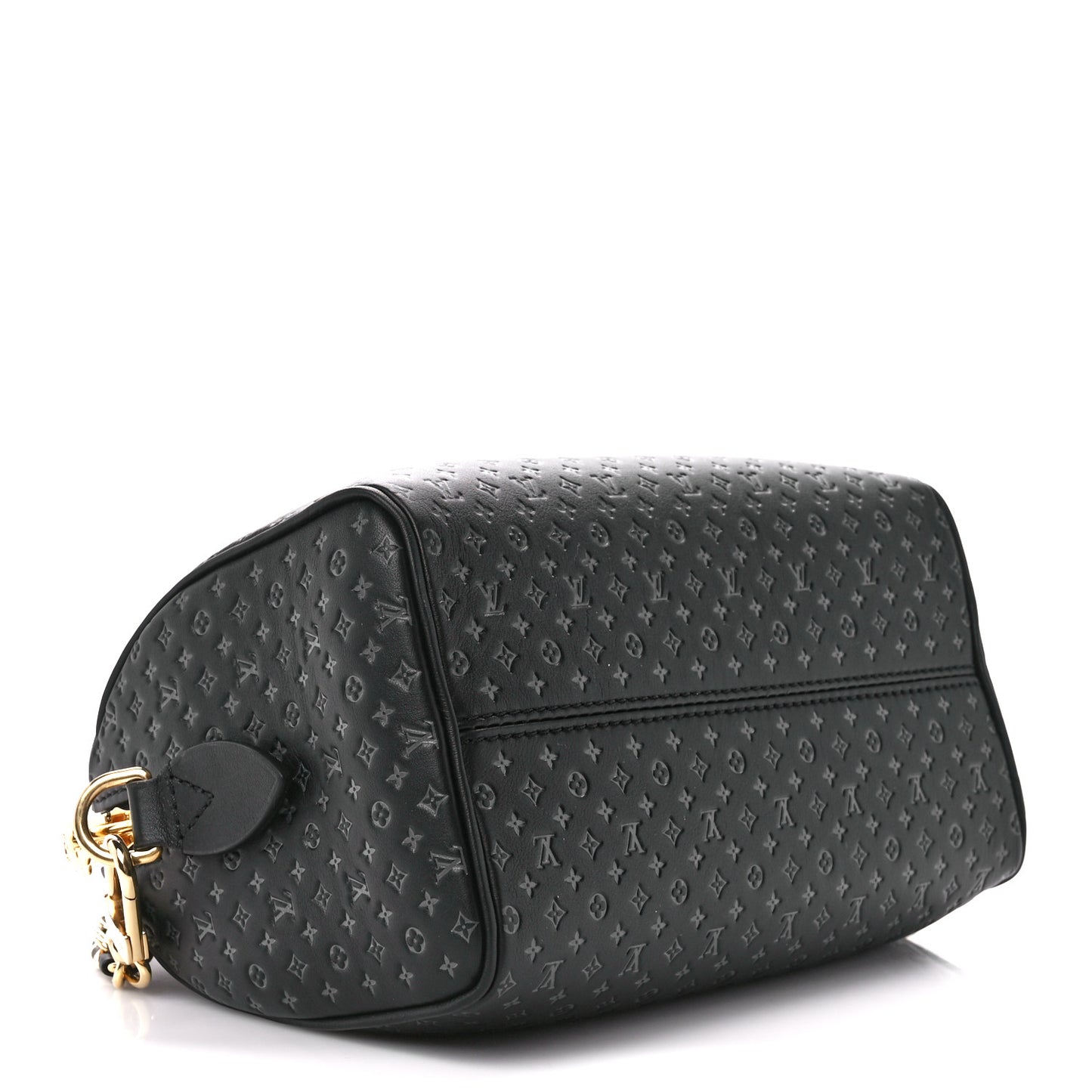 Calfskin Nanogram Embossed Speedy 20 Black