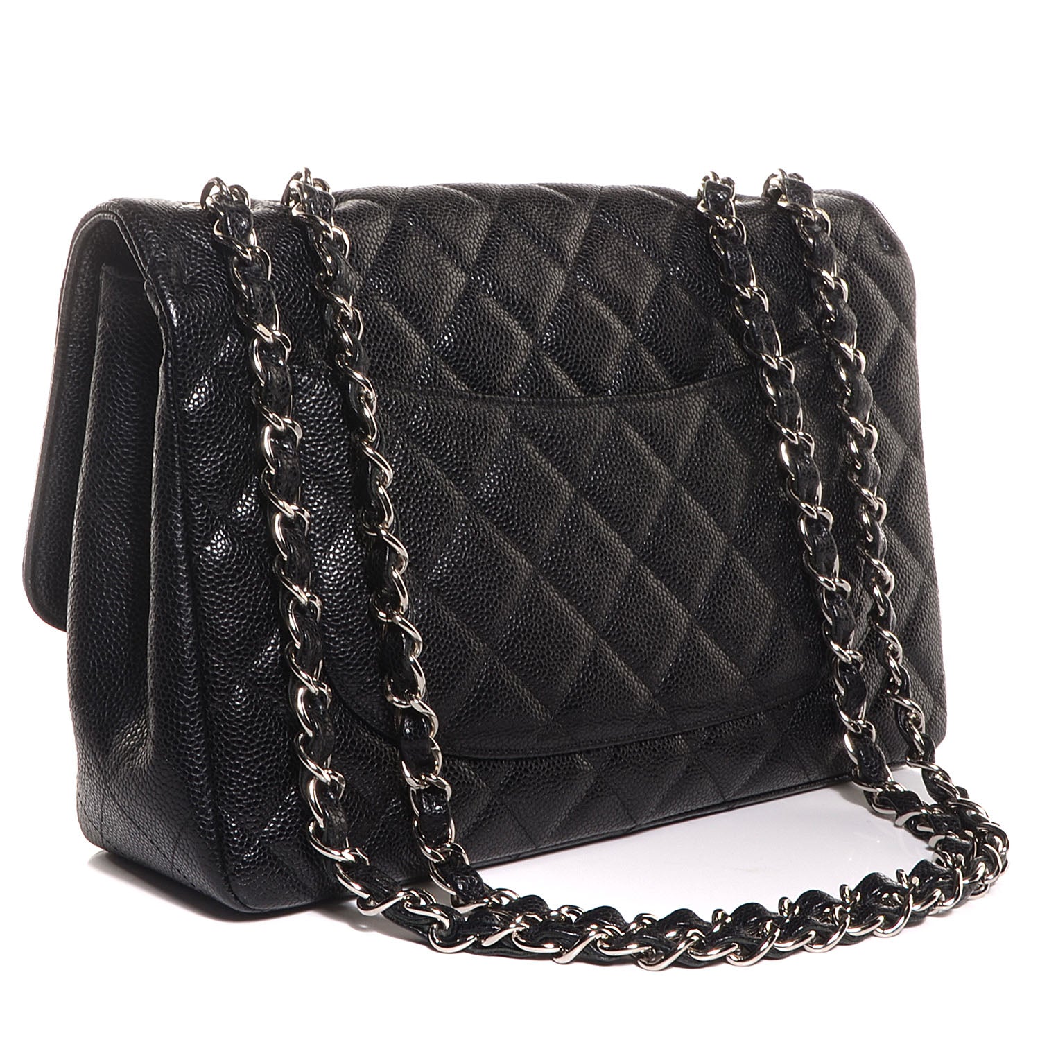 Chanel Caviar Jumbo Single Flap Black 3 of 9
