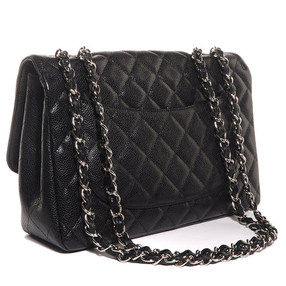 Chanel Caviar Jumbo Single Flap Black 3 of 9