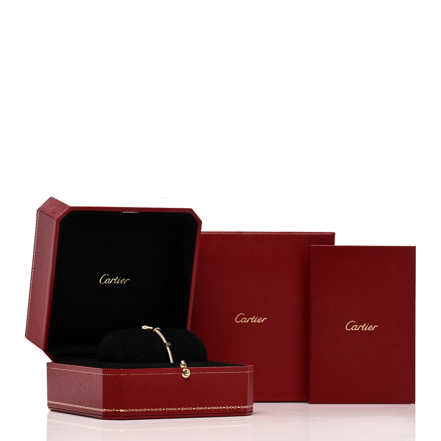 18K Yellow Gold Ecrou de Cartier Bracelet 17
