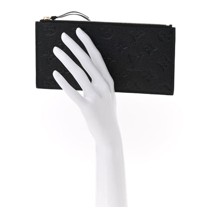Louis Vuitton Empreinte Felicie Chain Wallet Zippered Insert Black 2 of 8