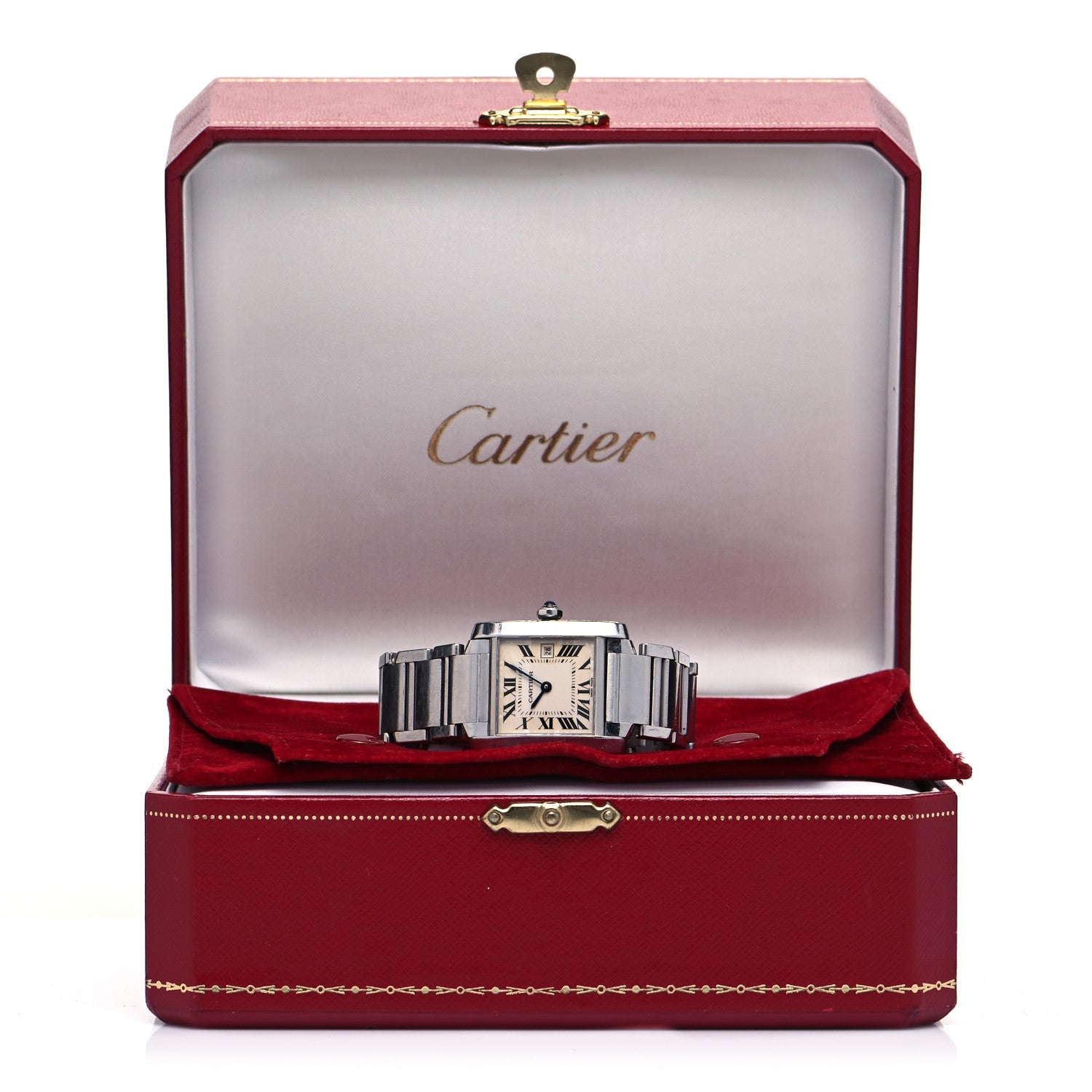 Cartier Stainless Steel 25mm Tank Francaise Quartz Watch 5 of 5