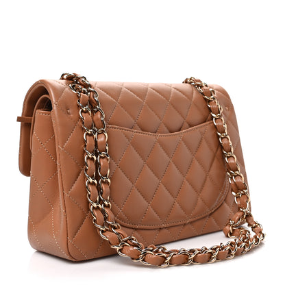Chanel Lambskin Quilted Small Double Flap Brown 3 of 8