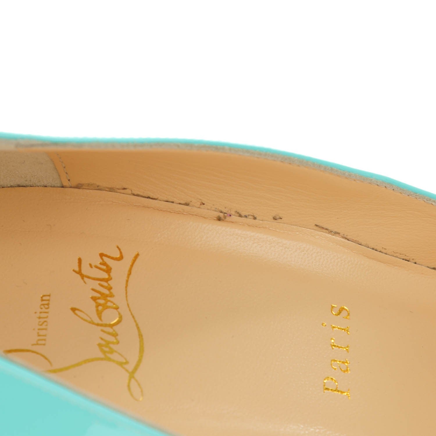 Christian Louboutin Patent Pigalle Follies 100 Pumps 41 Opaline 3 of 11