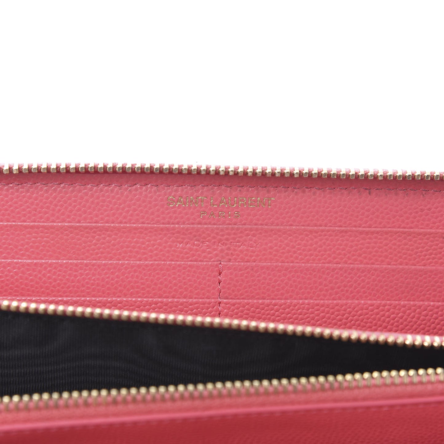 Grain De Poudre Matelasse Chevron Monogram Zip Around Wallet Bubblegum