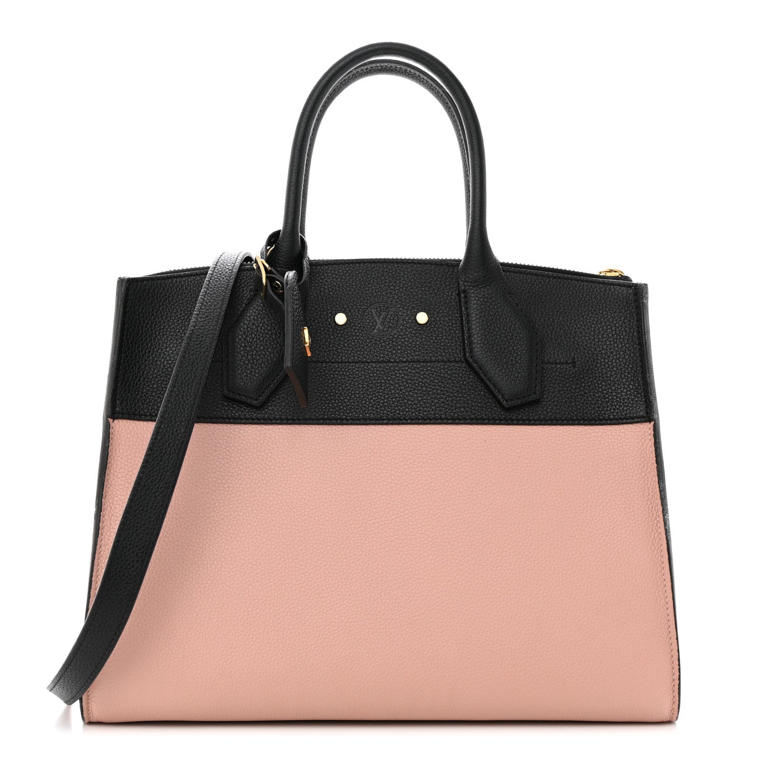 Louis Vuitton Calfskin City Steamer MM Magnolia Black 1 of 14