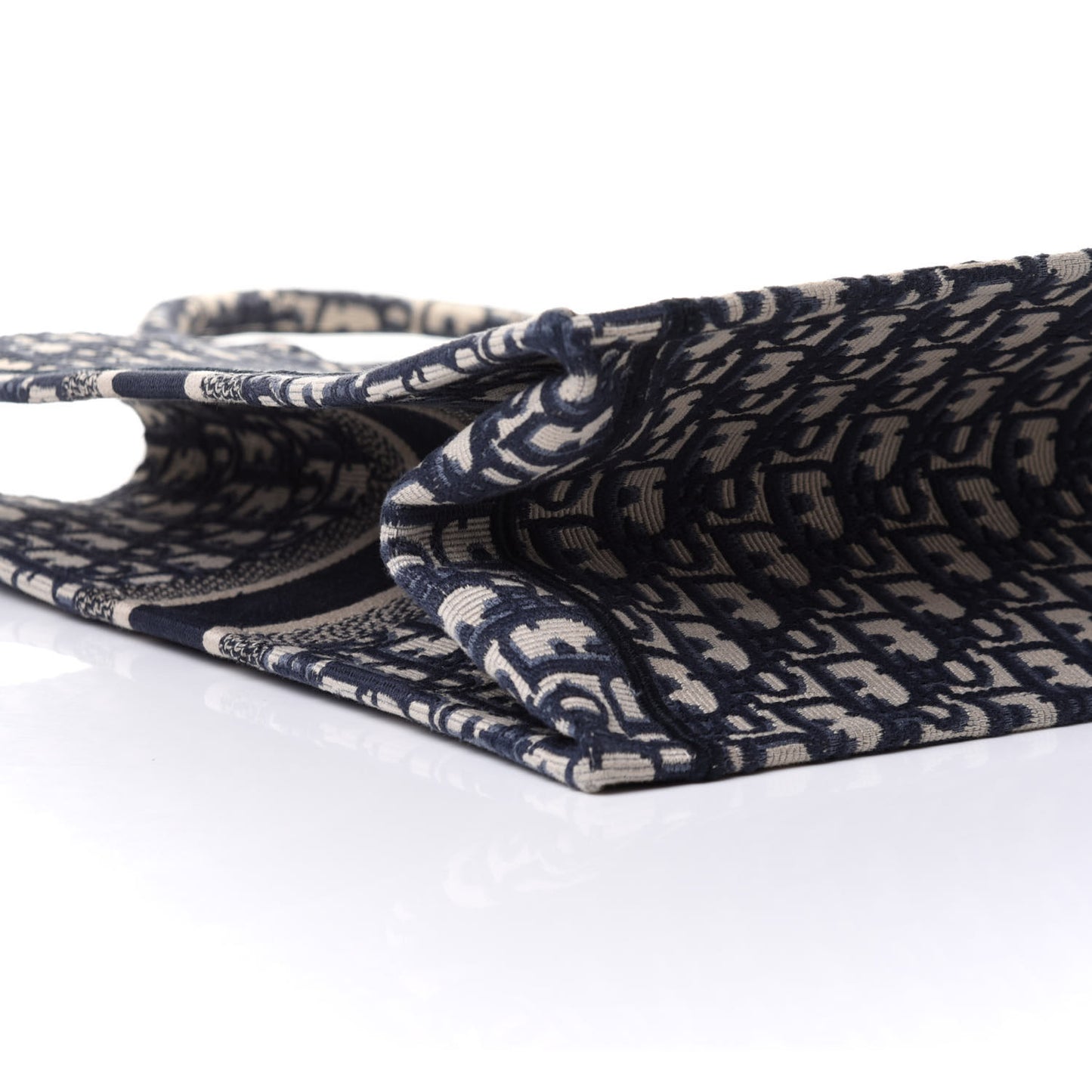 Oblique Book Tote Blue Multicolor