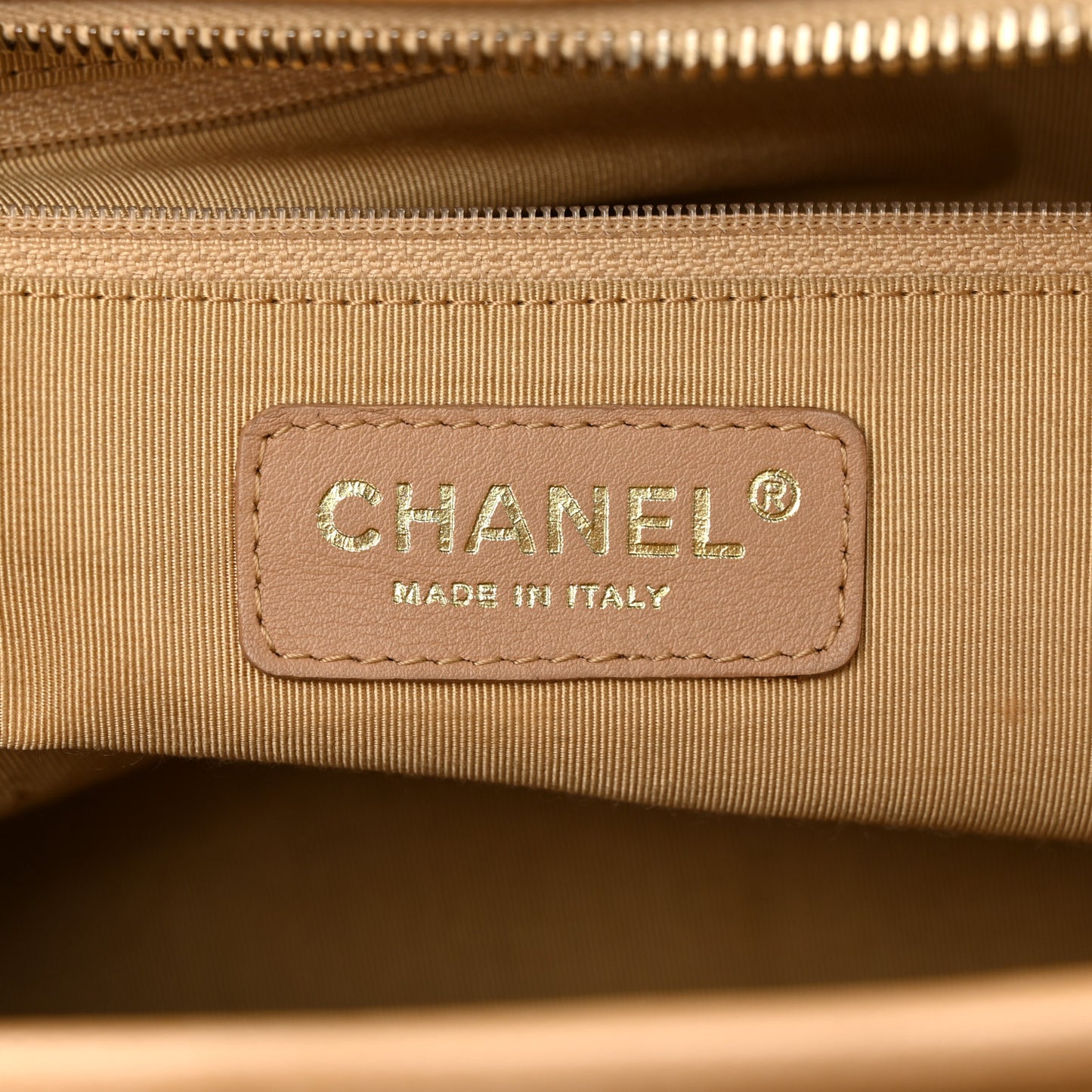 Caviar Quilted Large Bowler Bag Beige