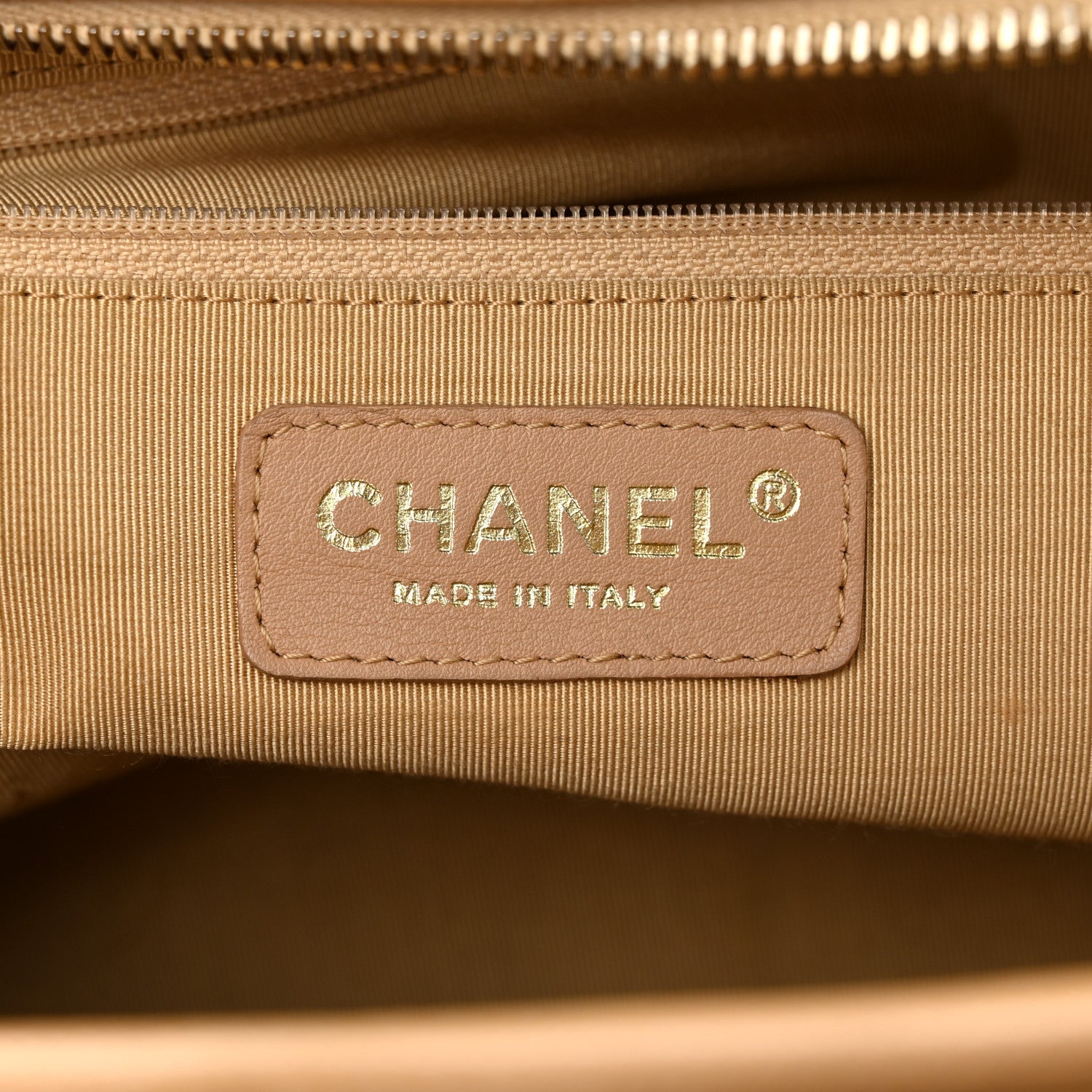Chanel Caviar Quilted Large Bowler Bag Beige 6 of 21