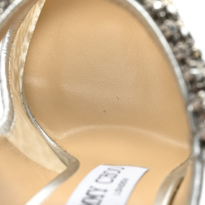 Jimmy Choo Lace Crystal Bing 100 Pumps 35 Ivory 9 of 10