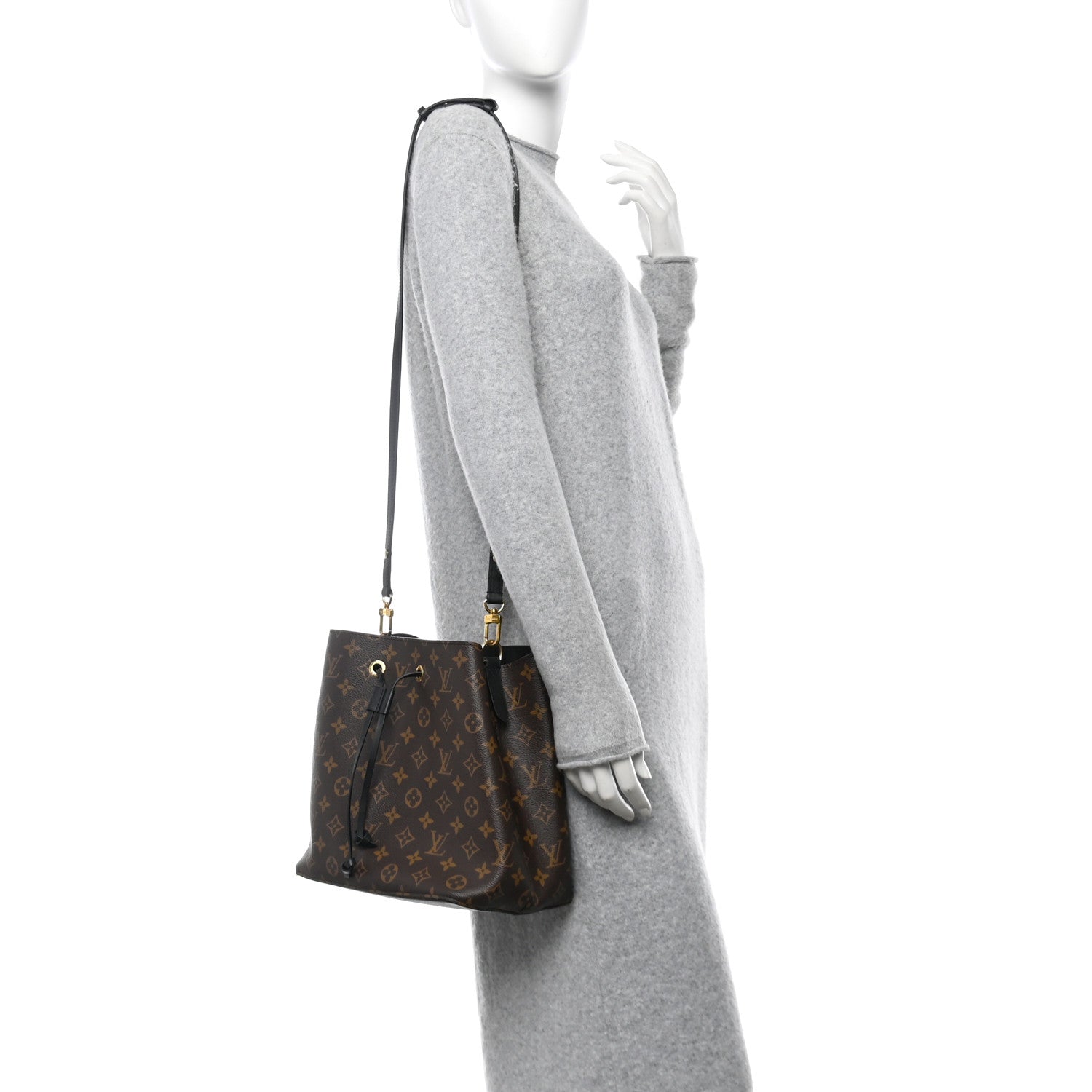Louis Vuitton Monogram Neonoe MM Black 2 of 9
