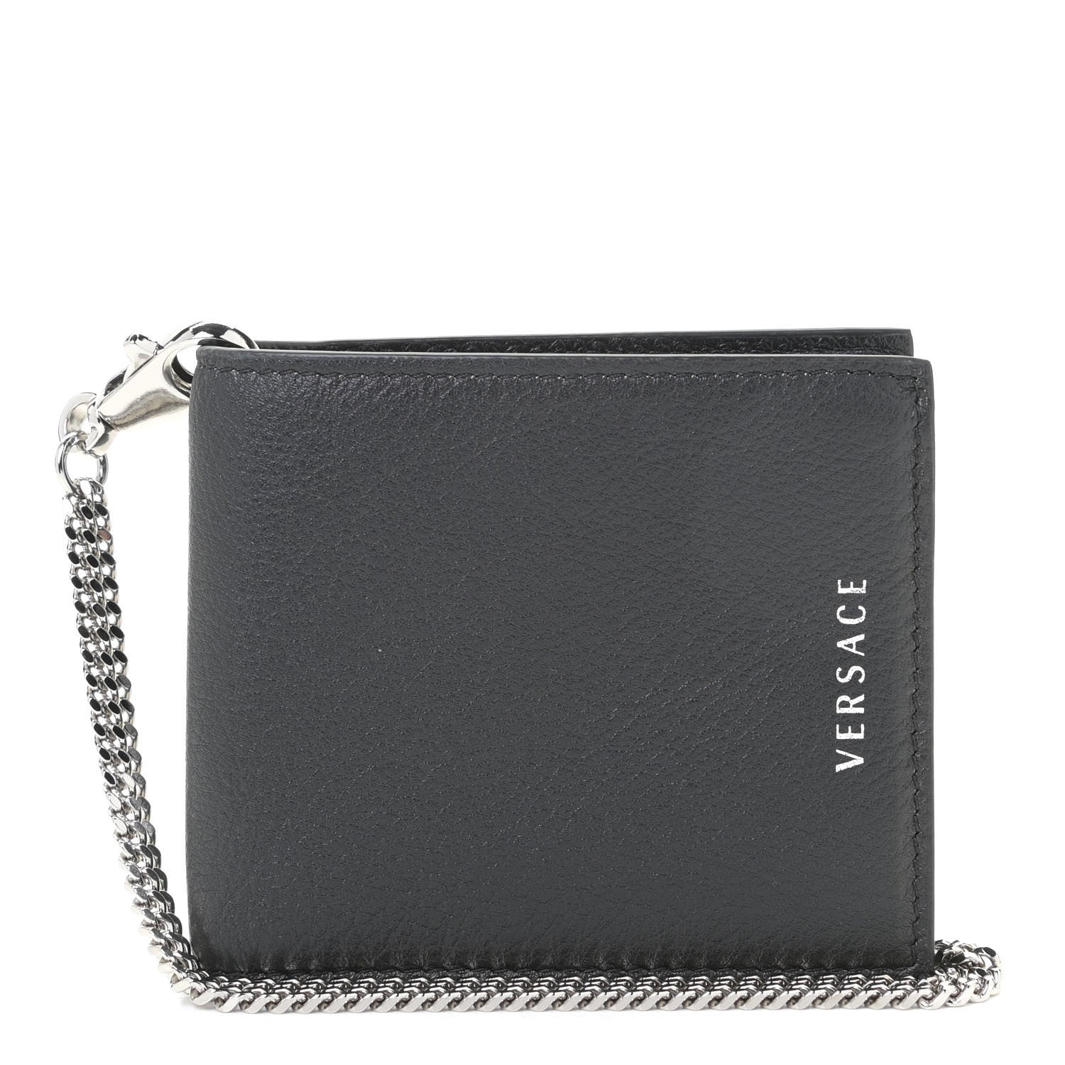 Versace Vitello Bi-Fold Wallet Black 1 of 10
