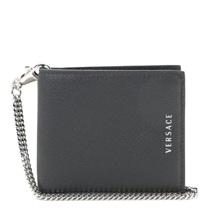 Versace Vitello Bi-Fold Wallet Black 1 of 10