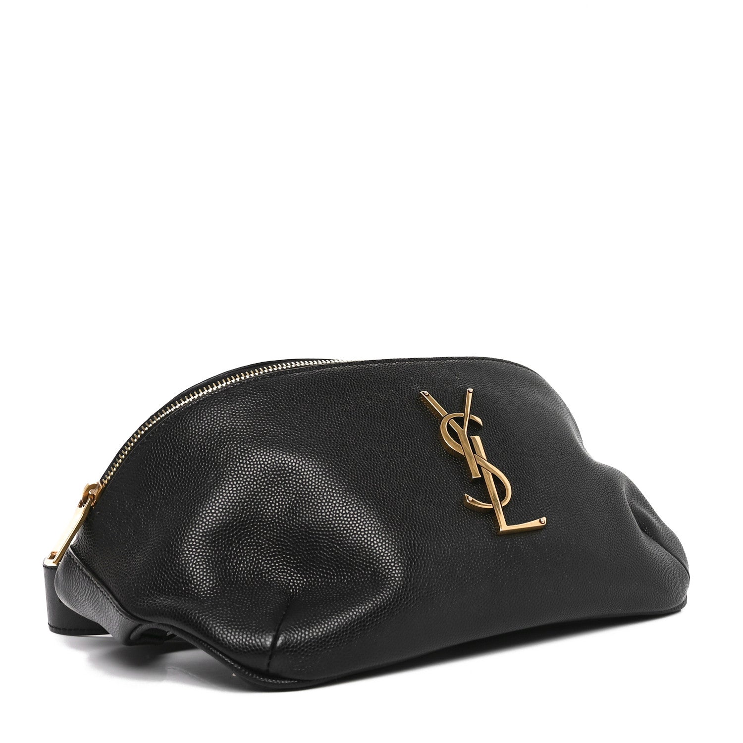 Saint Laurent Grain De Poudre Monogram Belt Bag Black 4 of 10