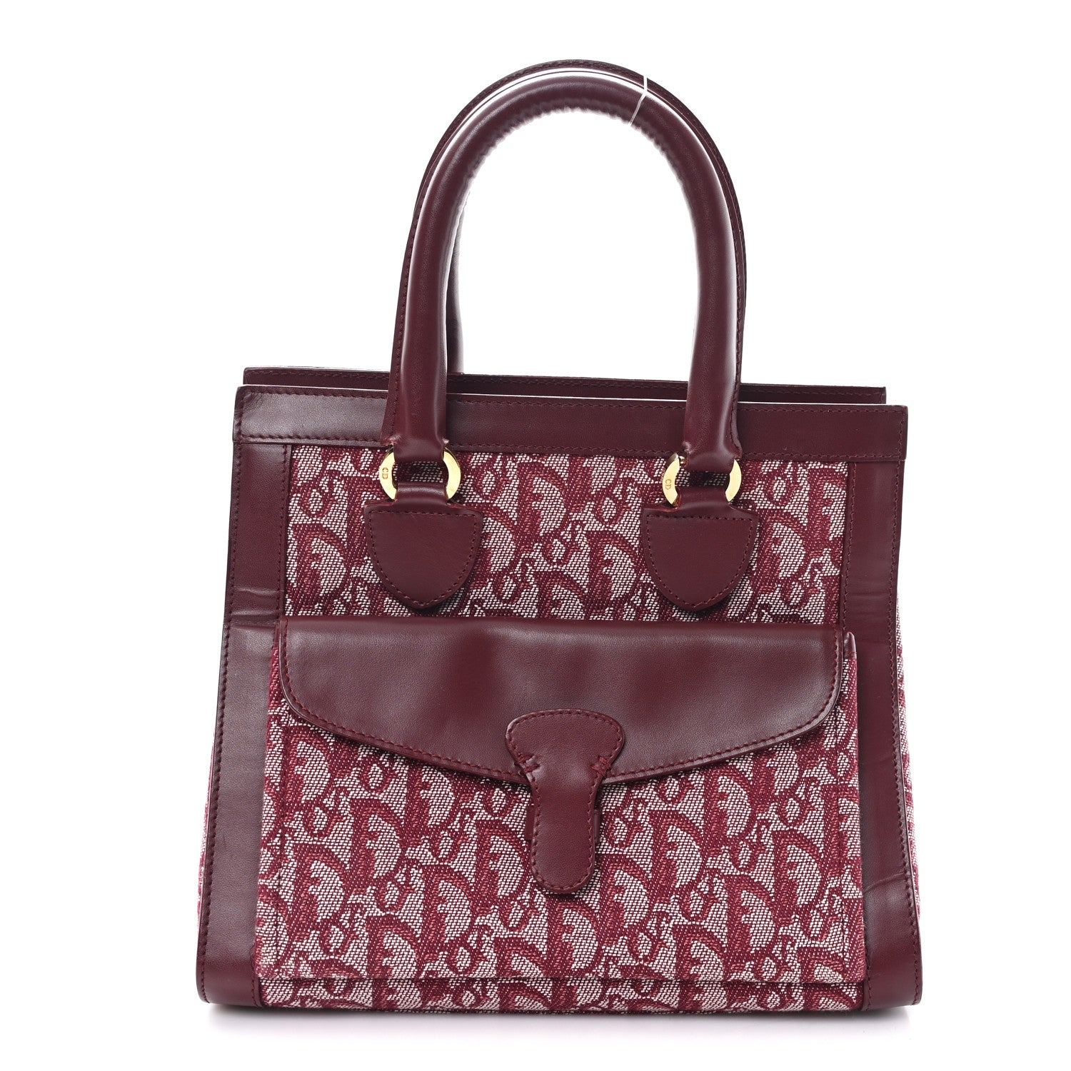 Christian Dior Monogram Pocket Tote Red 1 of 11
