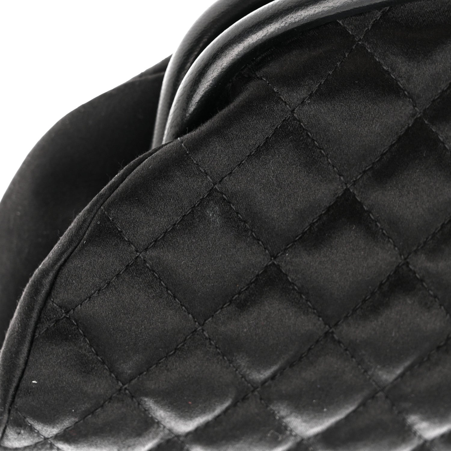 Chanel Satin Quilted Timeless Clutch Black 11 of 13