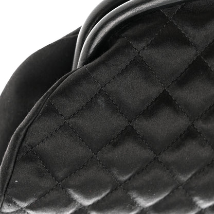 Chanel Satin Quilted Timeless Clutch Black 11 of 13