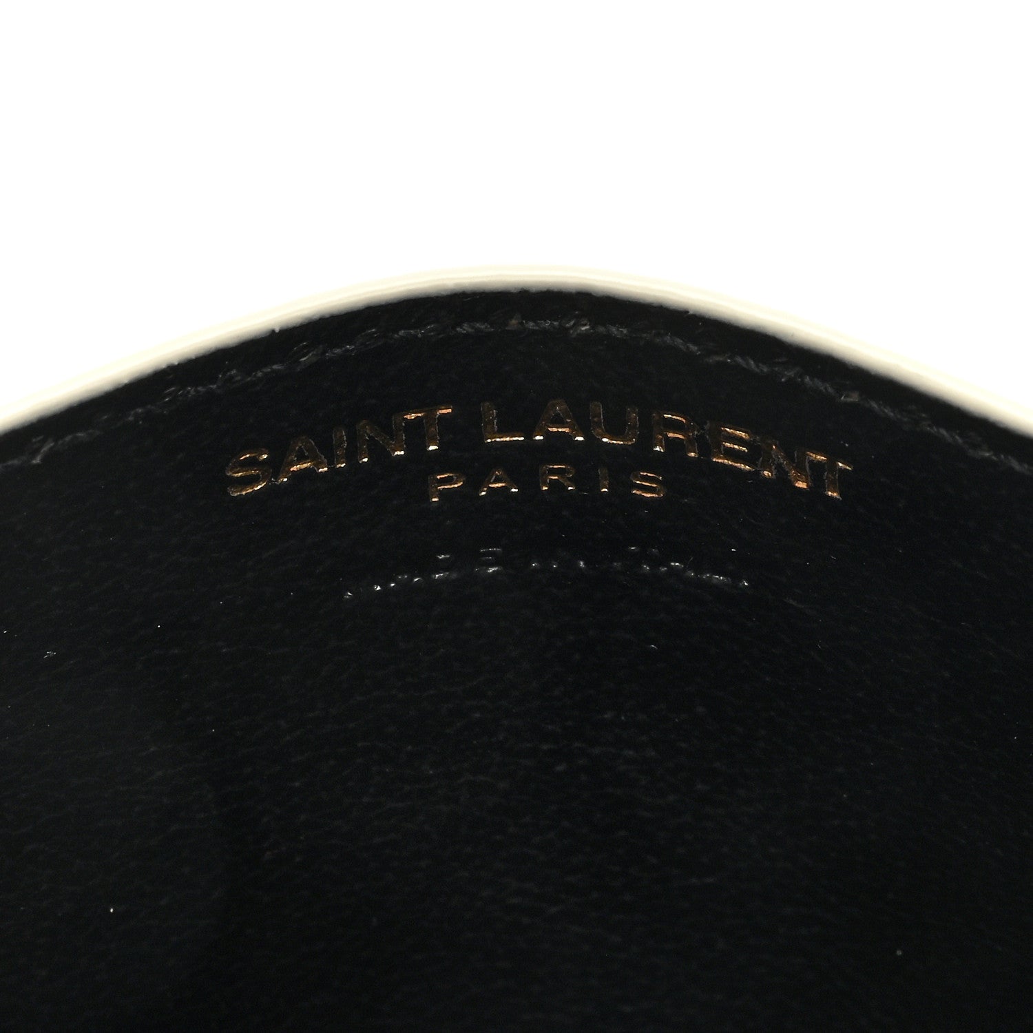 Saint Laurent Grain De Poudre Matelasse Chevron Card Case Crema Soft 6 of 6