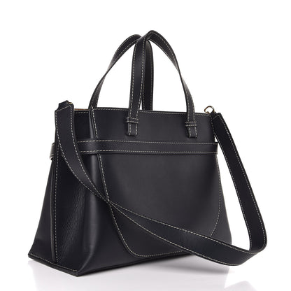 Loewe Calfskin Small Gate Tote Midnight Blue 3 of 6