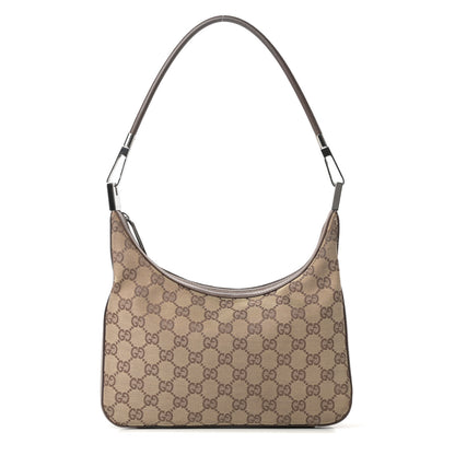 Gucci Monogram GG Clasp Hobo Brown 1 of 14