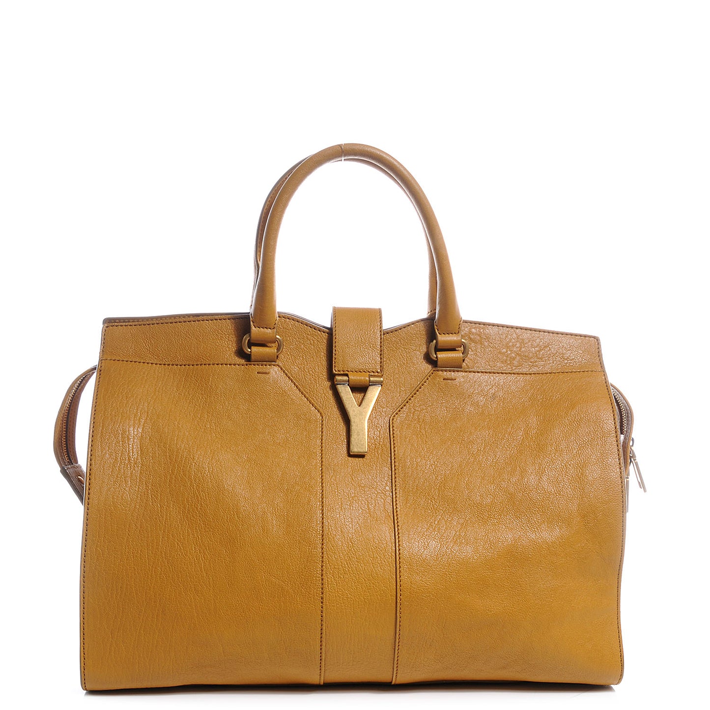 Leather Large Cabas ChYc Mustard