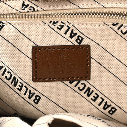 Balenciaga X GUCCI GG Monogram Azalea Calfskin Neo Classic Silver Hardware Medium City Beige Ebony Brown Sugar 7 of 11