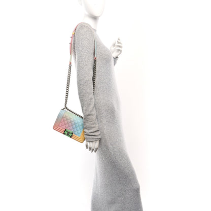 Chanel Caviar Quilted Small Cuba Rainbow Boy Flap Multicolor 2 of 11