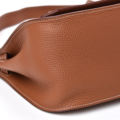 Hermes Taurillon Clemence Jypsiere 31 Gold 7 of 9