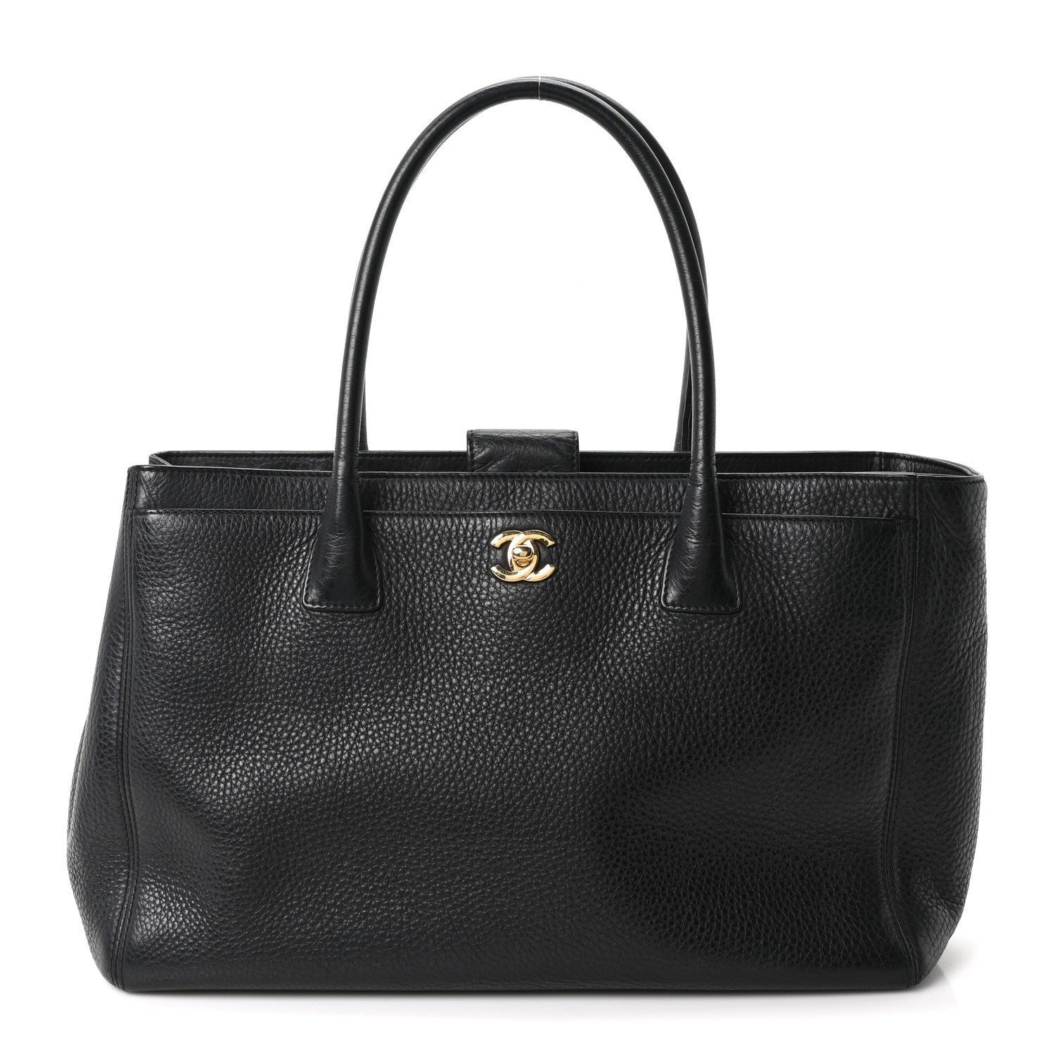 Chanel Calfskin Cerf Executive Shopper Tote Black 1 of 21