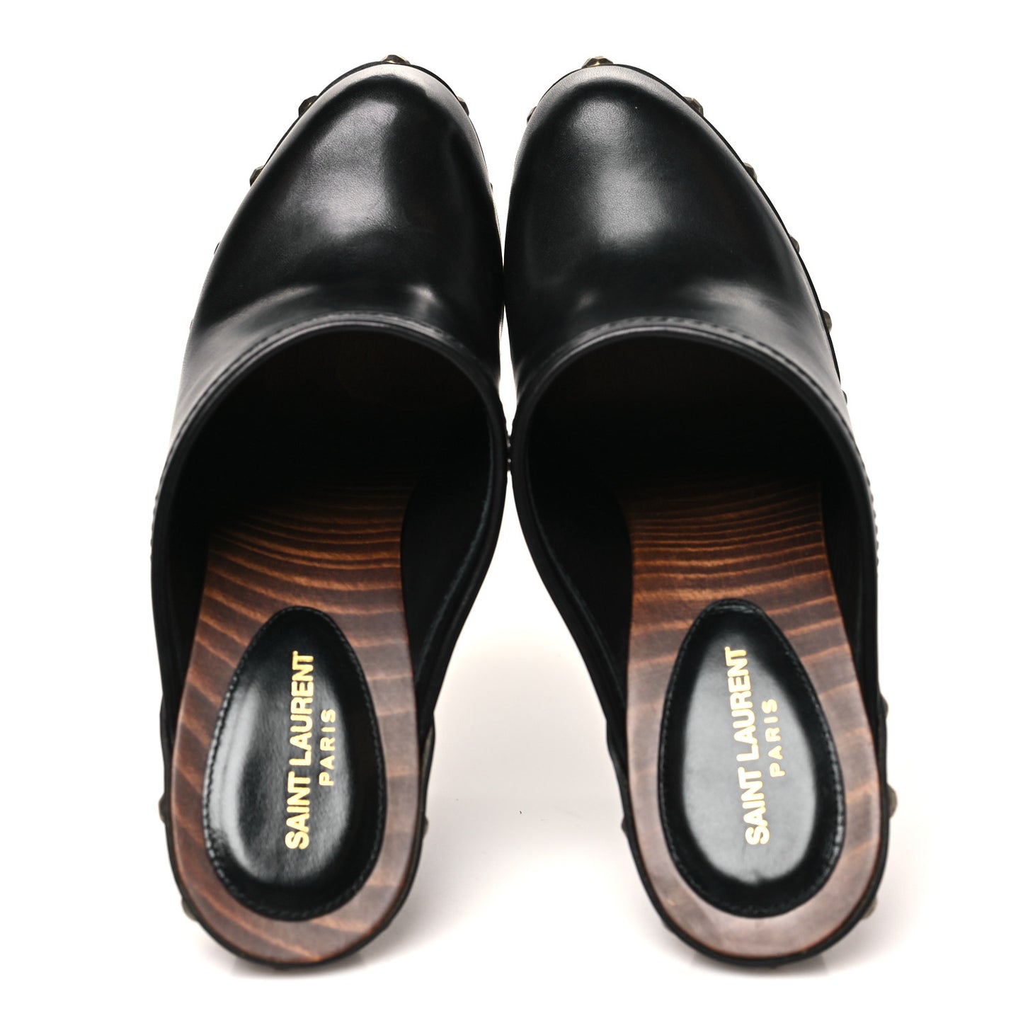 Smooth Calfskin Camoy Clogs 37.5 Black