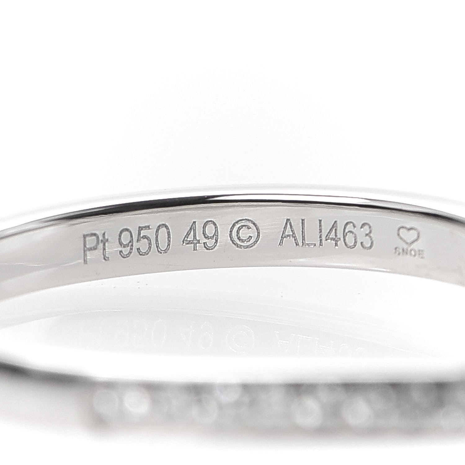 Cartier Platinum Diamond Ballerine Wedding Band Ring 49 4.75 4 of 6