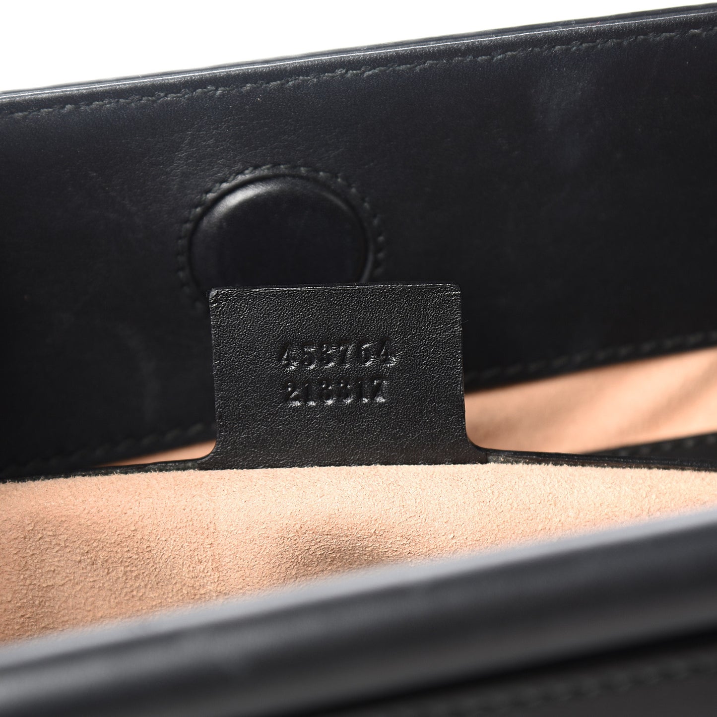 Nappa Bamboo Web Medium Nymphaea Top Handle Bag Black