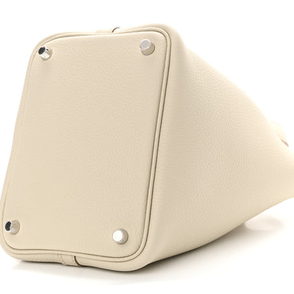 Hermes Taurillon Clemence Picotin Lock 18 PM Beton 10 of 11