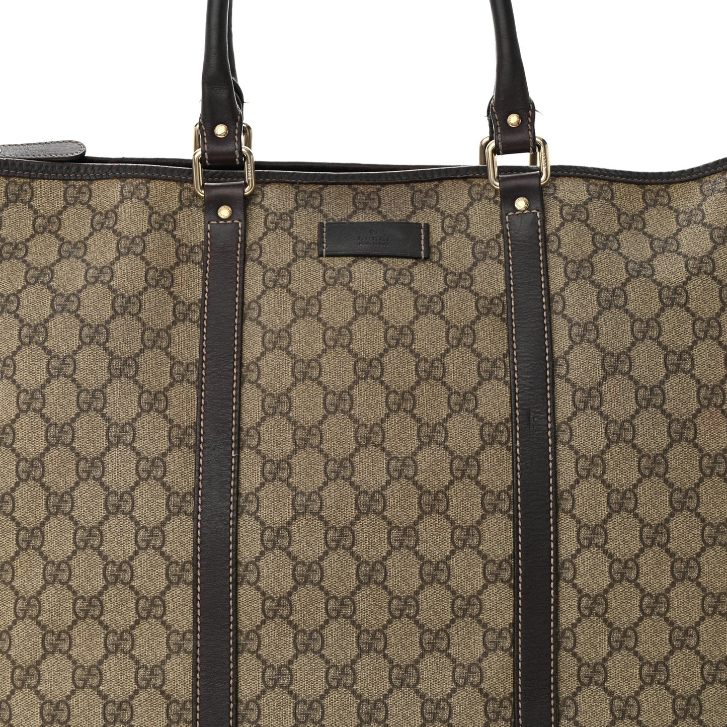 GG Plu Monogram Medium Joy Tote Bag Brown
