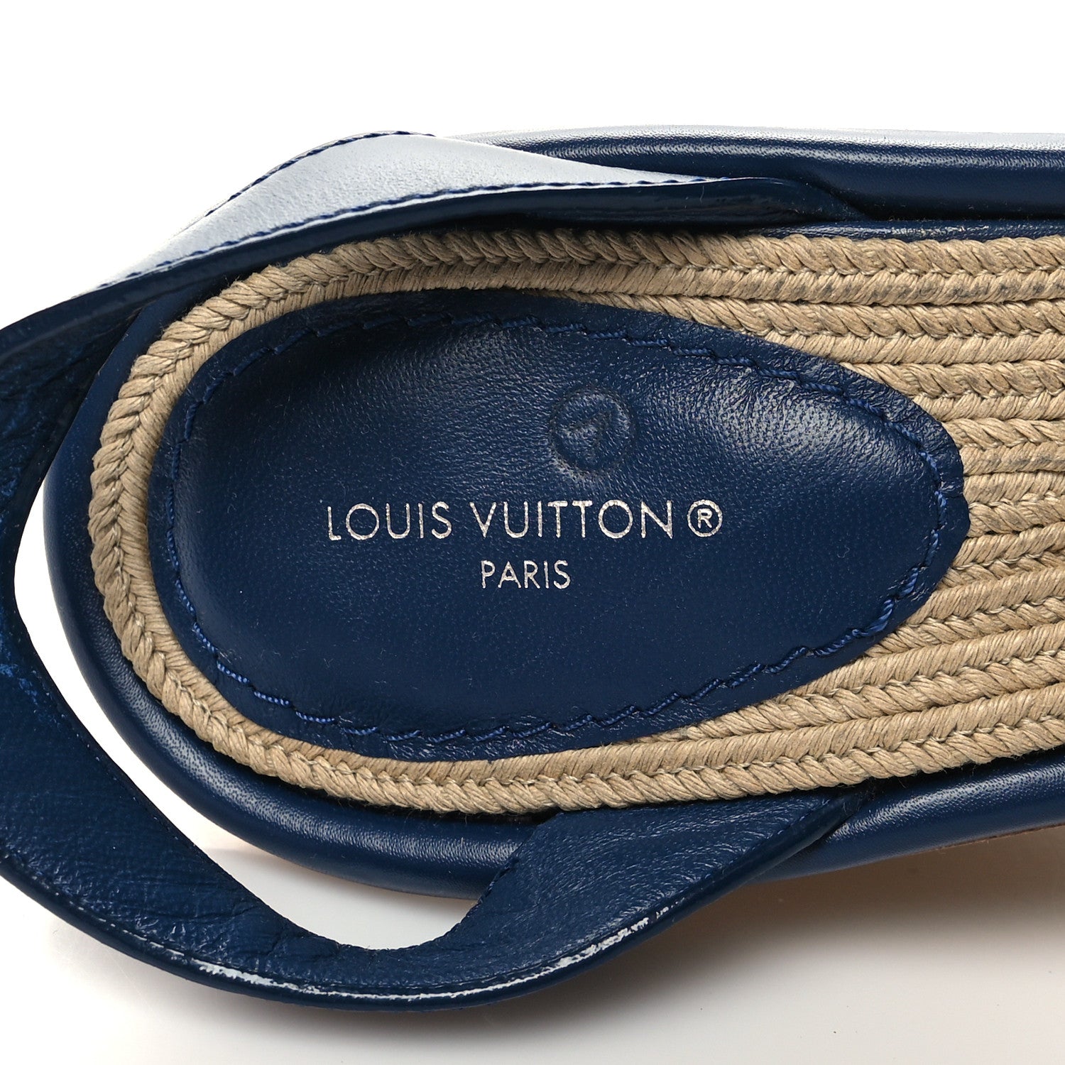 Louis Vuitton Monogram Denim Maia Wedge Sandal 40 8 of 9