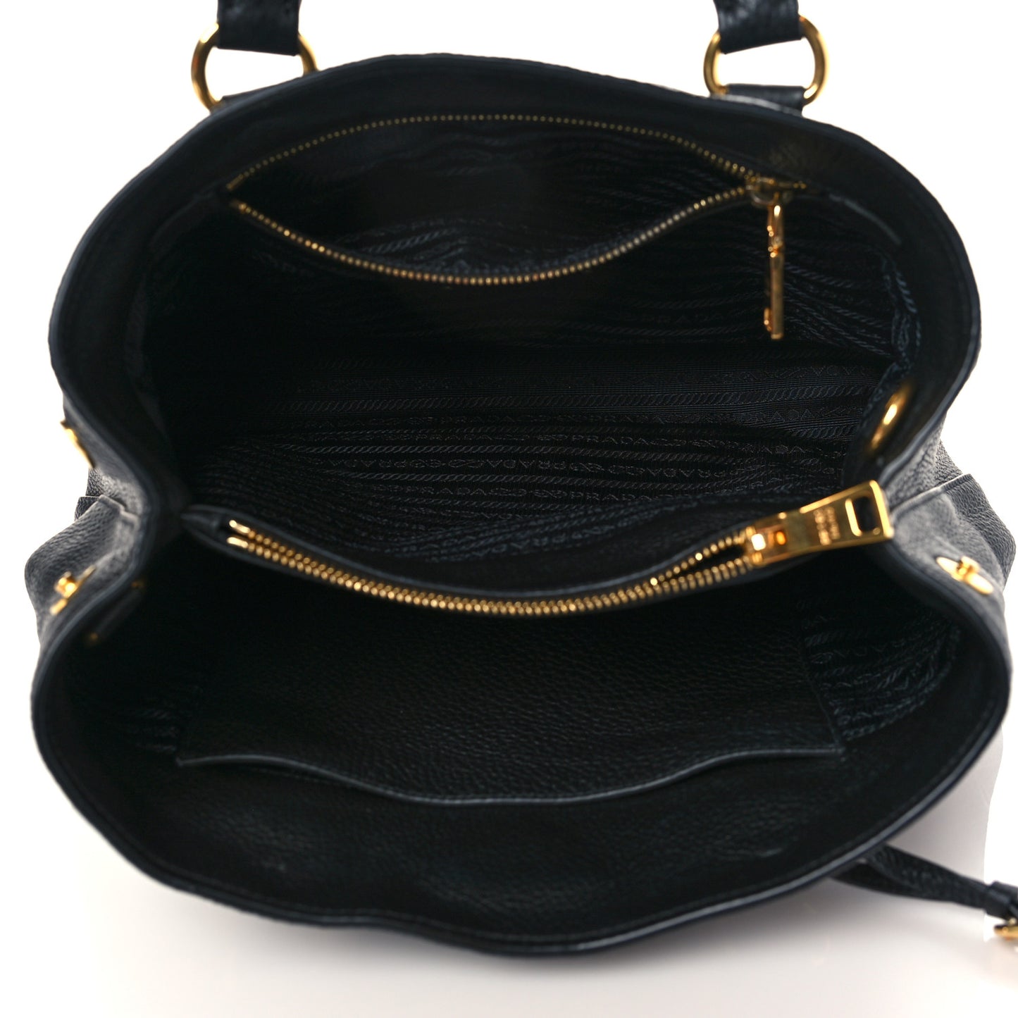 Vitello Daino Shopping Tote Black