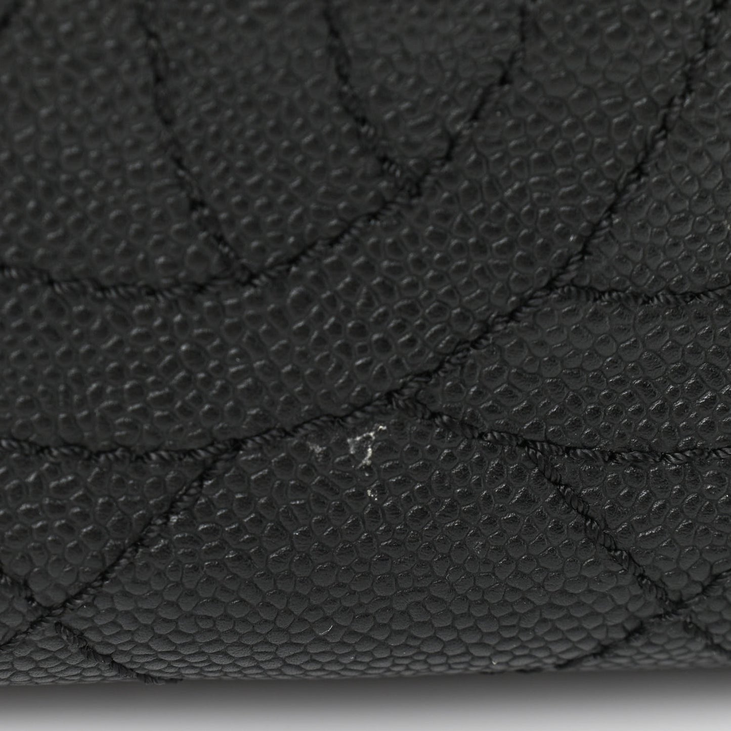 Caviar Quilted Small Deauville Bowling Bag Black