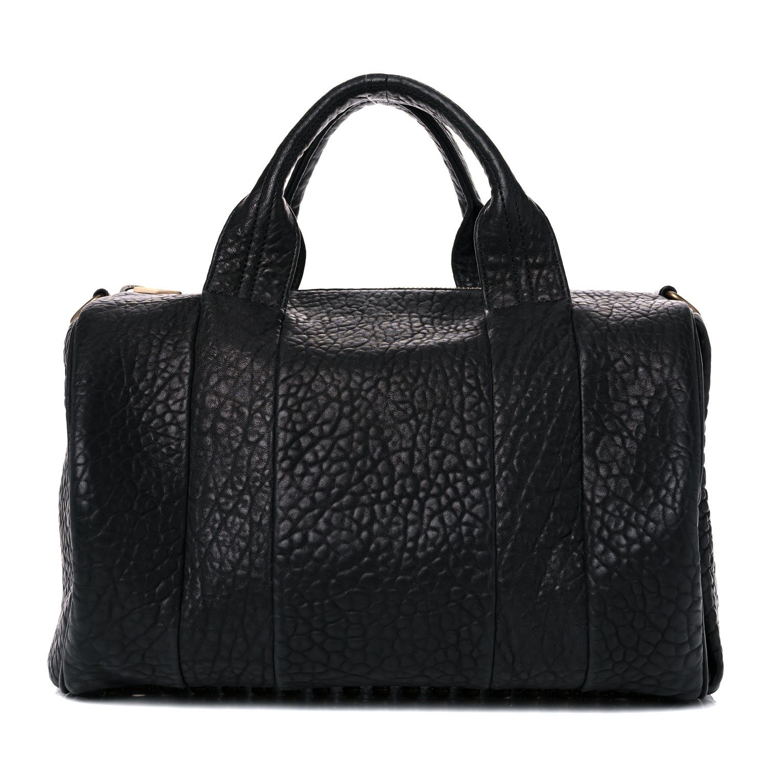 Alexander Wang Pebbled Lambskin Rocco Black Antique Brass Hardware 1 of 16