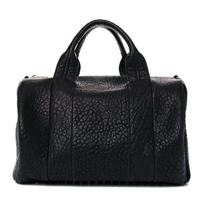 Alexander Wang Pebbled Lambskin Rocco Black Antique Brass Hardware 1 of 16