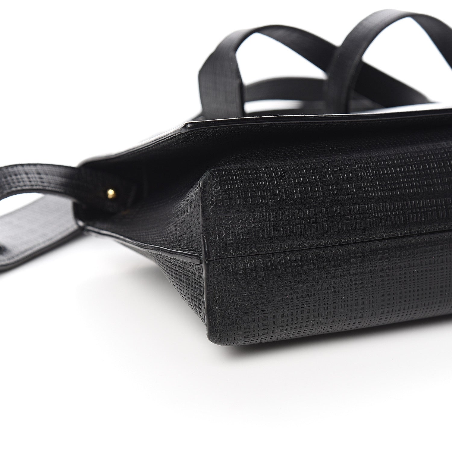 Loewe Calfskin Linen Embossed Small Messenger Bag Black 8 of 10