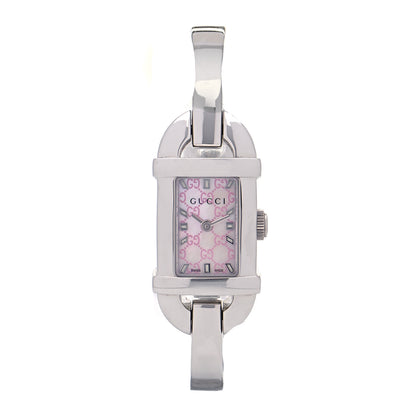 Gucci Stainless Steel Pink Mother of Pearl 16mm 6800L Quartz Watch 1 of 5