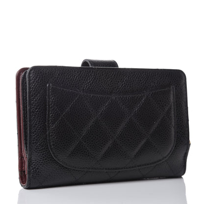 Chanel Caviar Quilted Zipped Pocket Wallet Black 3 of 9