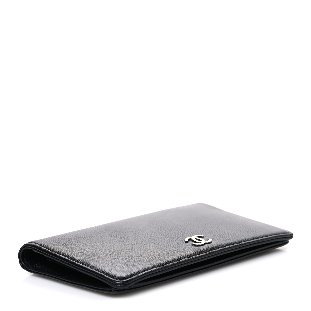 Chanel Caviar CC Yen Wallet Black 4 of 9